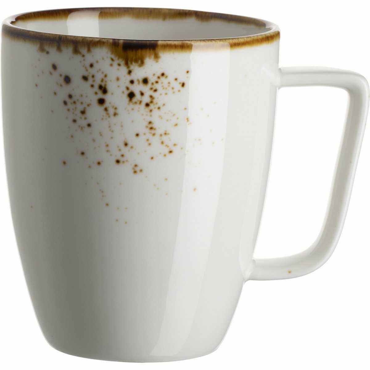 Mäser Hrnek na kávu Pintar White hnědé tečky 370 ml Mäser