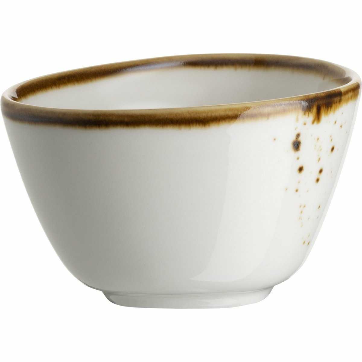 Mäser Oválná miska Pintar White hnědé tečky 7 x 6 cm