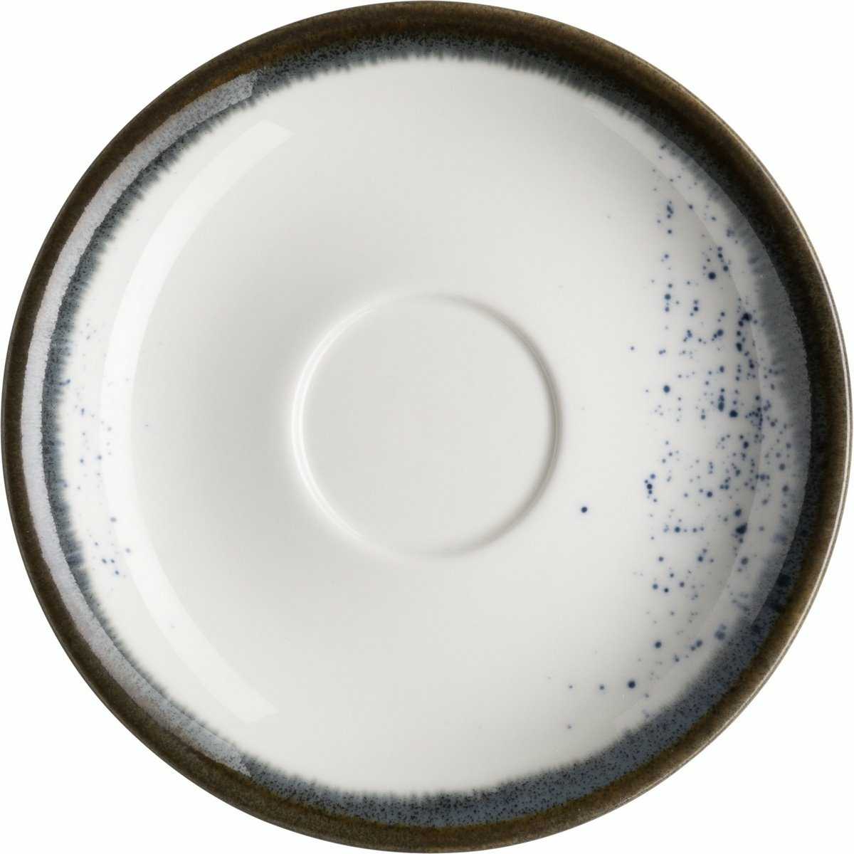 Mäser Podšálek na espresso Pintar White modré tečky 13 cm