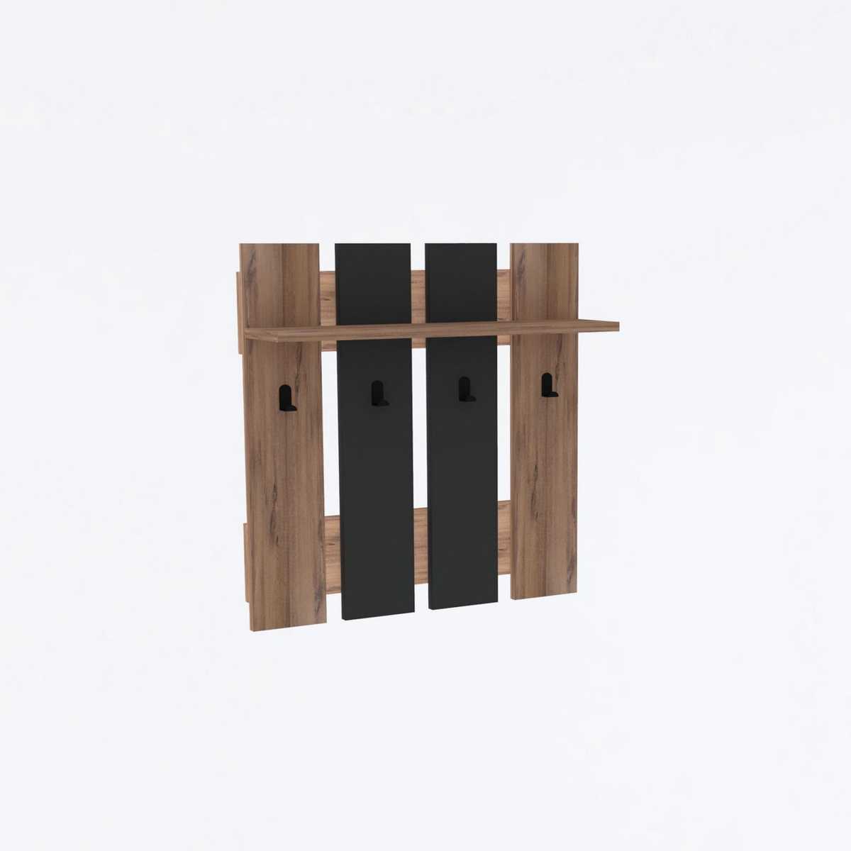 Nástěnný věšák Mita Walnut