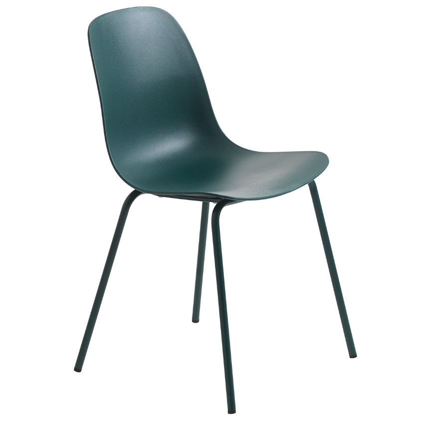 Petrolejová plastová jídelní židle Unique Furniture Whitby