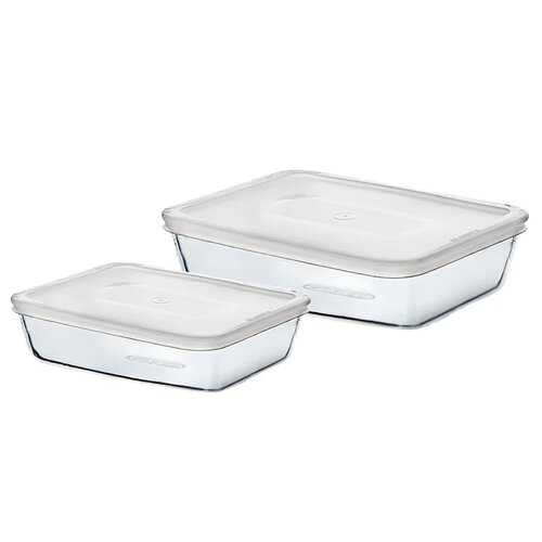 Pyrex Sada skleněných dóz 2 ks