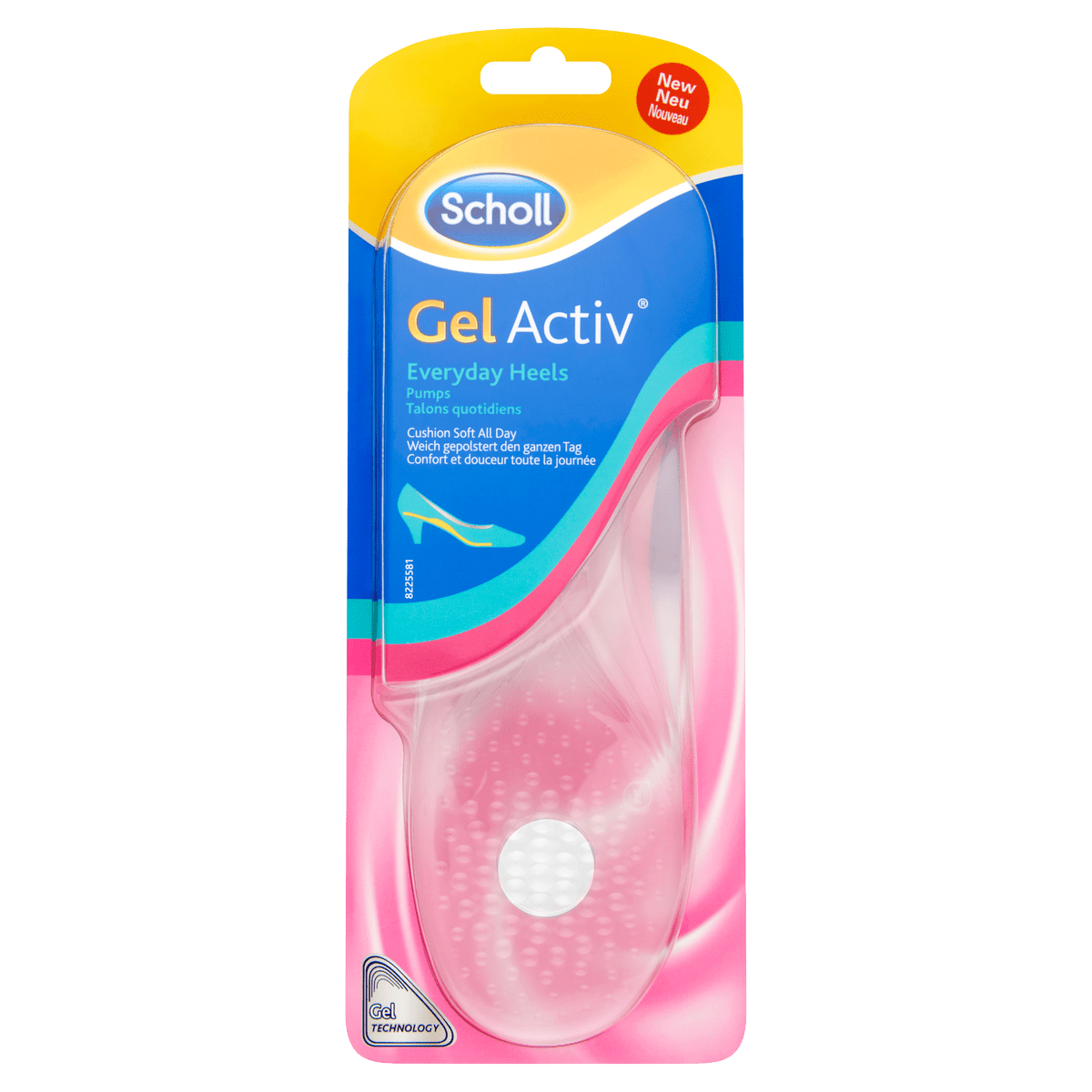 Scholl Vložky do bot s podpatkem pro celodenní nošení GelActiv Scholl