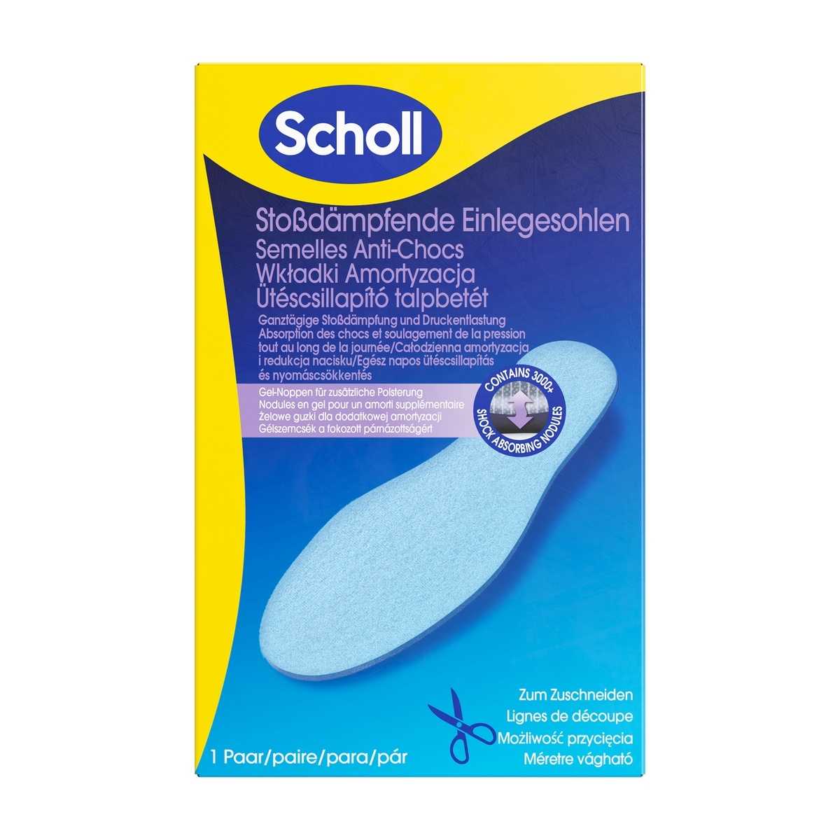 Scholl Vložky do bot s tlumičem nárazů Everyday Scholl