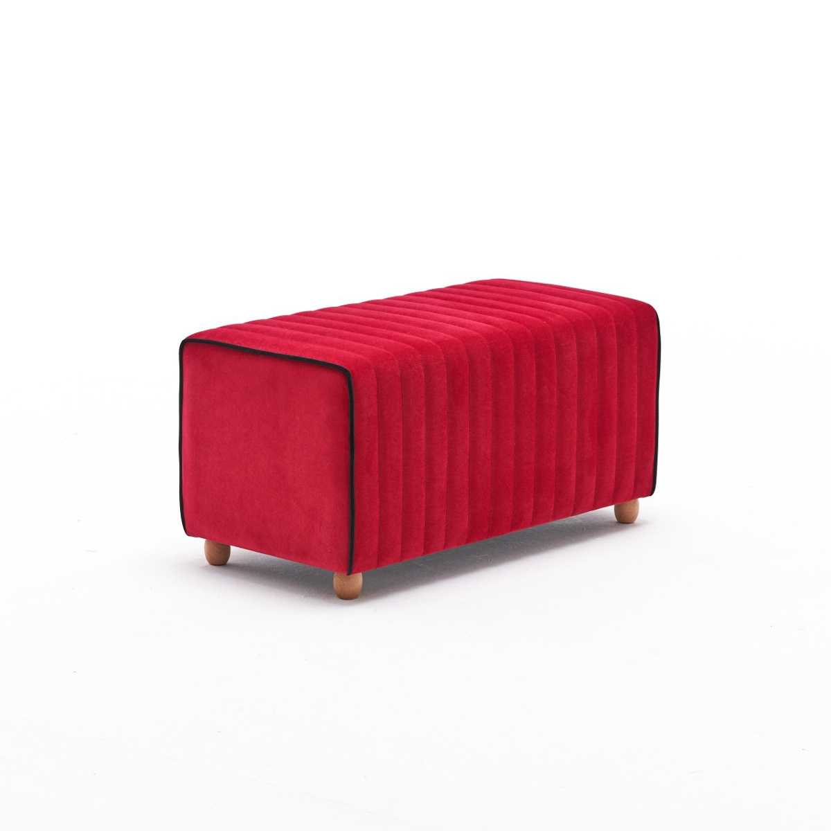 Taburet Mabel Puf Red
