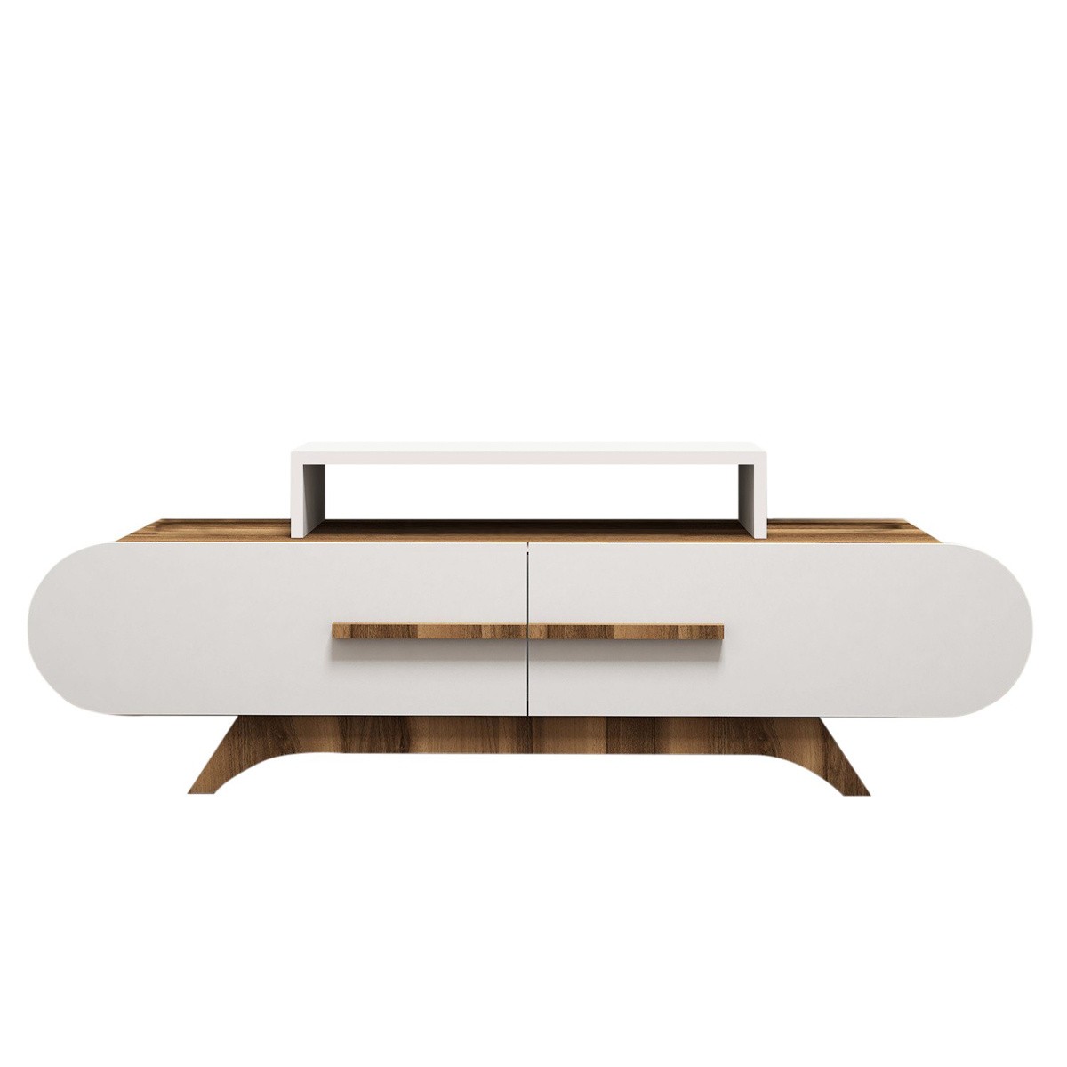 Televizní stolek Rose Walnut White