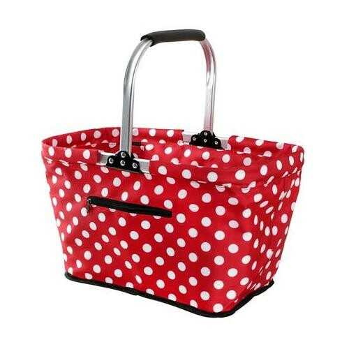 Toro Skládací nákupní košík Dots 48 x 28 x 28 cm Toro