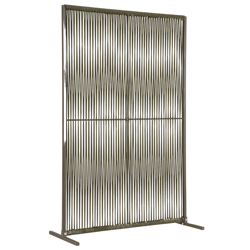Zelený paraván Bizzotto Paxson s výpletem 180 x 120 cm