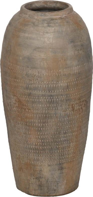 Hnědá keramická vysoká váza (výška 49 cm) Antigo – Ixia