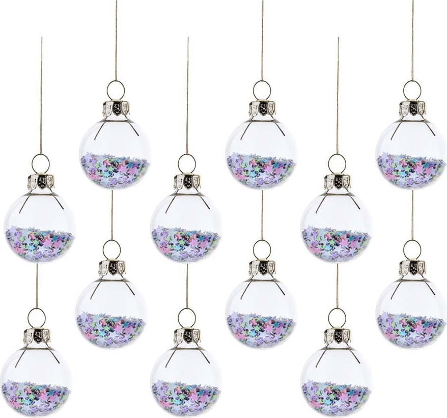 Skleněné vánoční koule v sadě 12 ks ø 3 cm Stars Mini – Sass & Belle