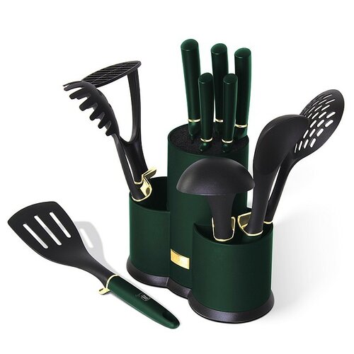 Berlinger Haus 12dílná sada kuchyňského náčiní ve stojanu Emerald Collection Berlinger Haus