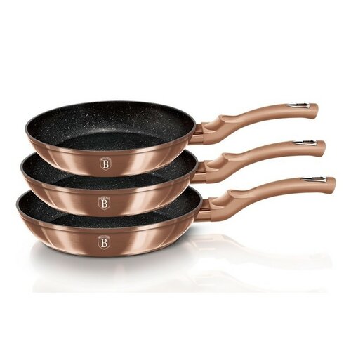 Berlinger Haus 3dílná sada pánví Rosegold Metallic Line Berlinger Haus