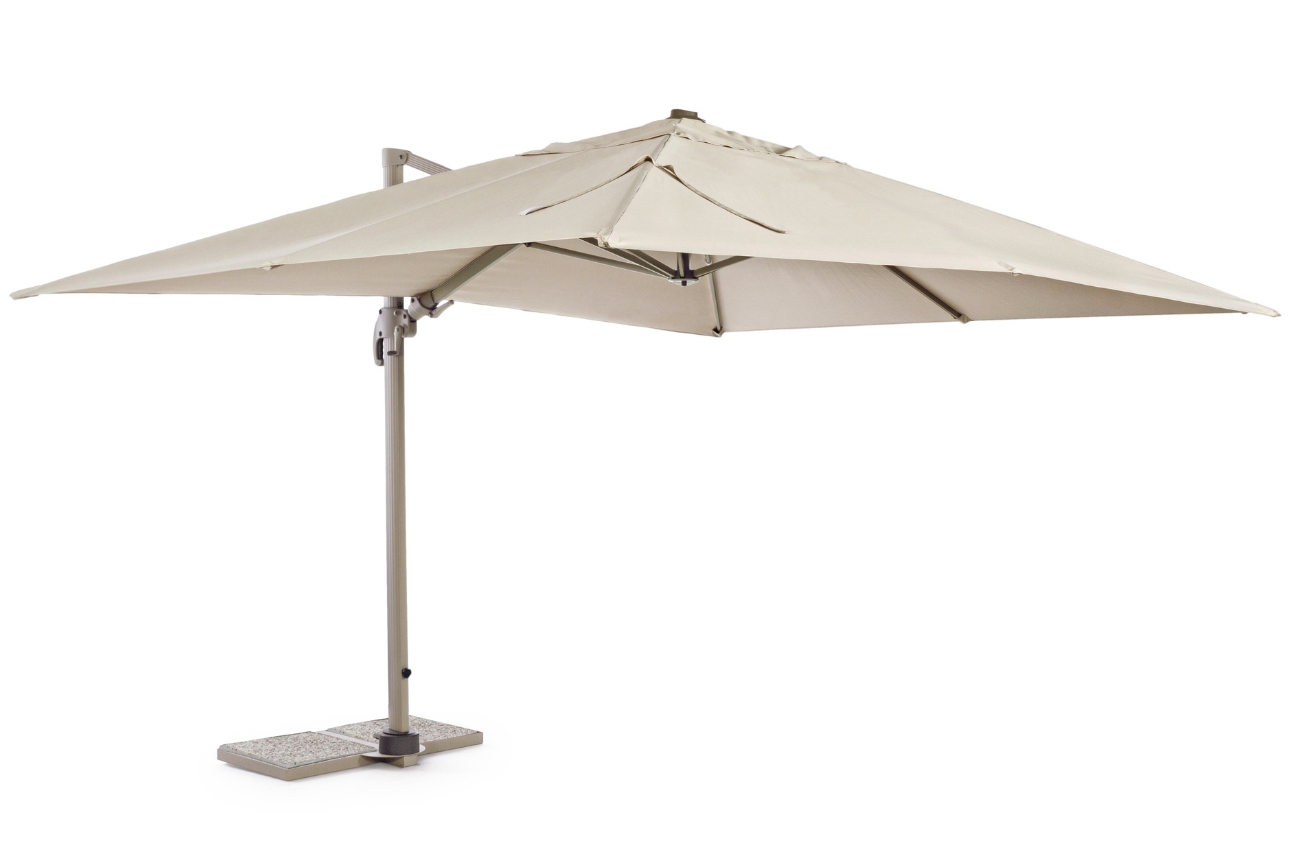 Béžový slunečník Bizzotto Saragozza 300 x 400 cm