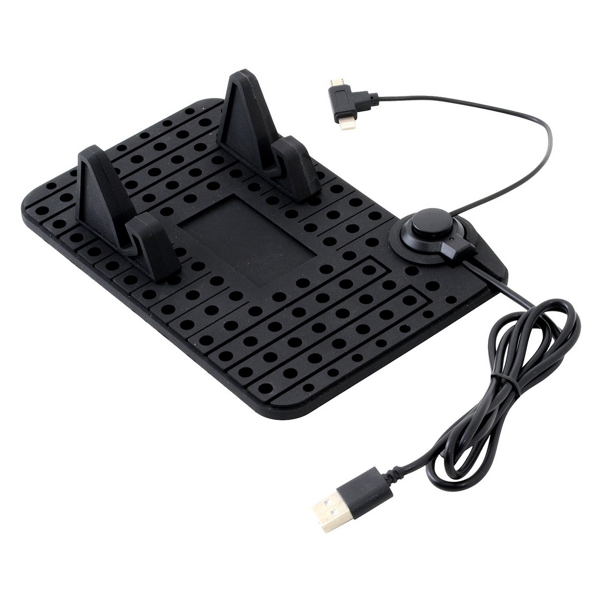 COMPASS Držák telefonu s podložkou a kabelem micro USB Compass