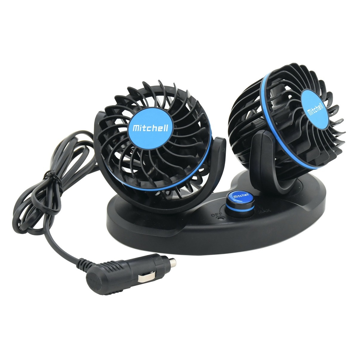Compass Ventilátor do auta MITCHELL DUO 2x85 mm 12V na palubní desku - Compass