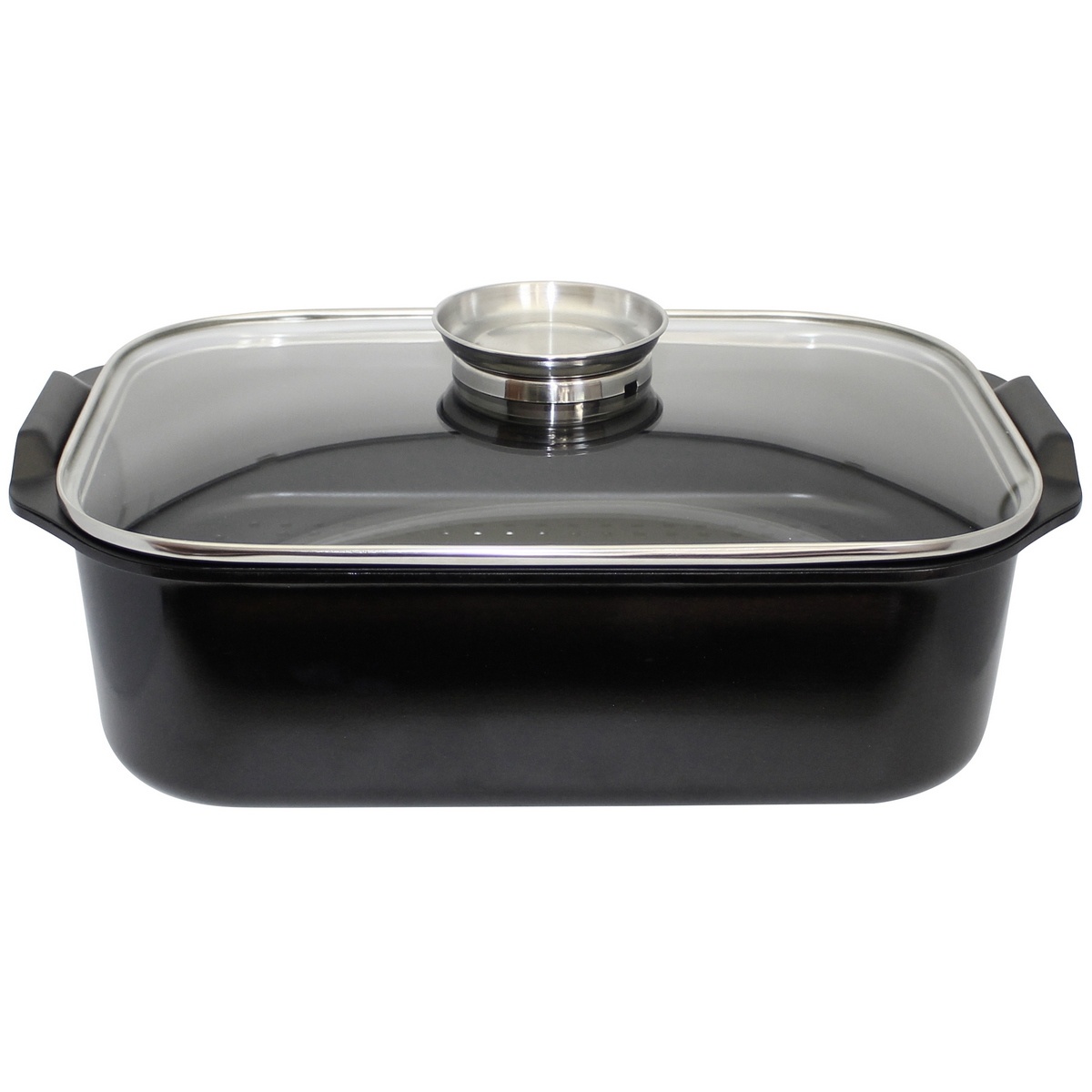 Elo 89940 Pekáč se skleněnou poklicí a aroma úchytem Duo Vital 40 x 26 cm Elo