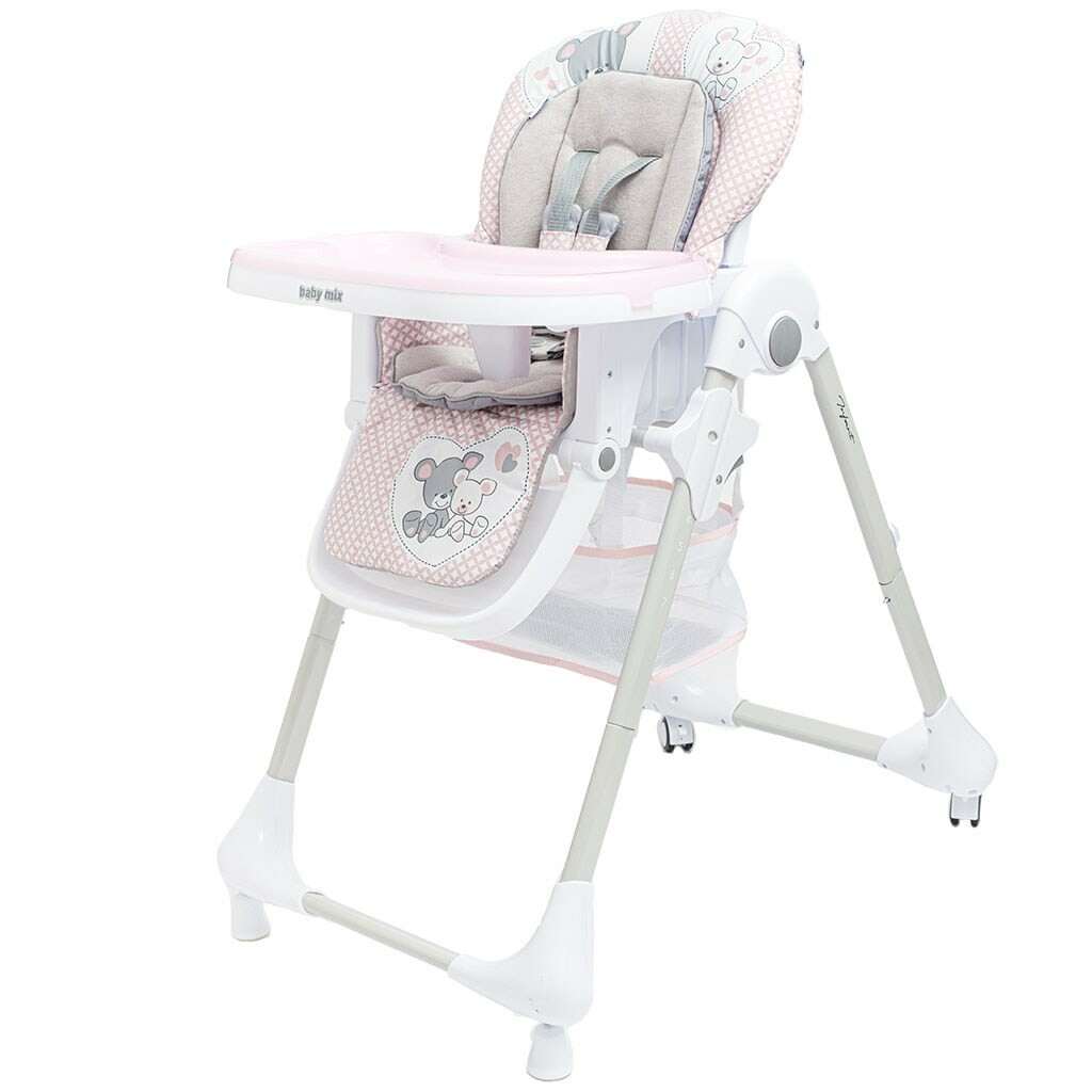 Jídelní židlička Baby Mix Infant pink Baby Mix