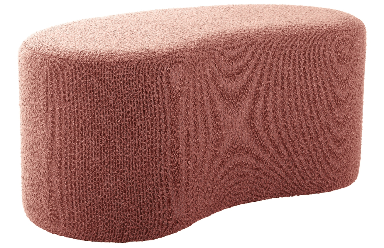 Present time Bouclé taburet Ada Wave 80 x 43 cm