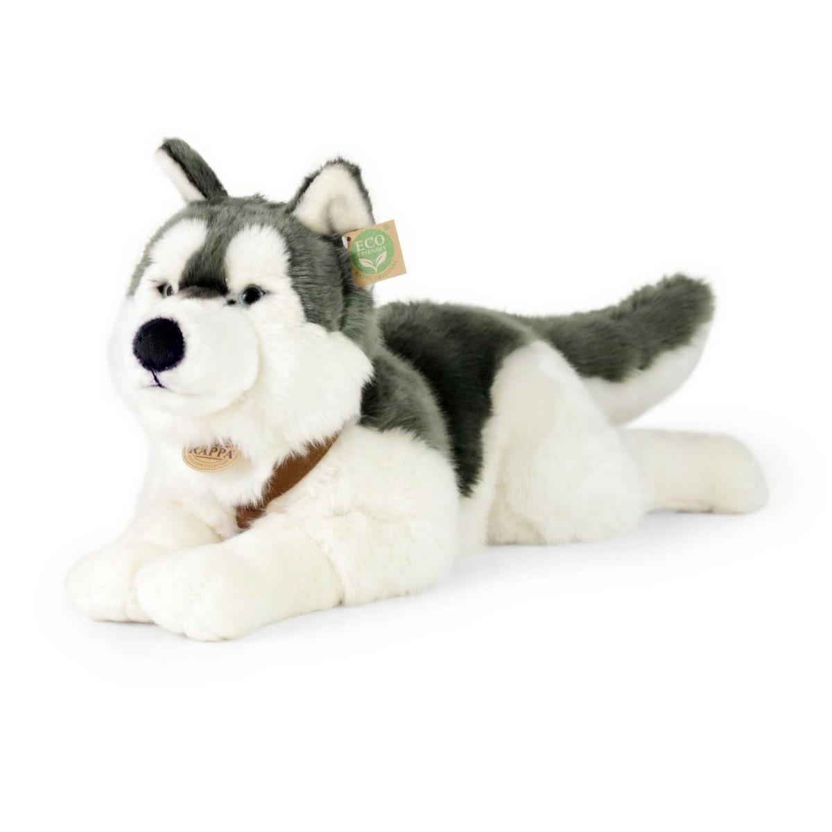 Rappa Plyšový husky s postrojem 60 cm ECO - FRIENDLY Rappa