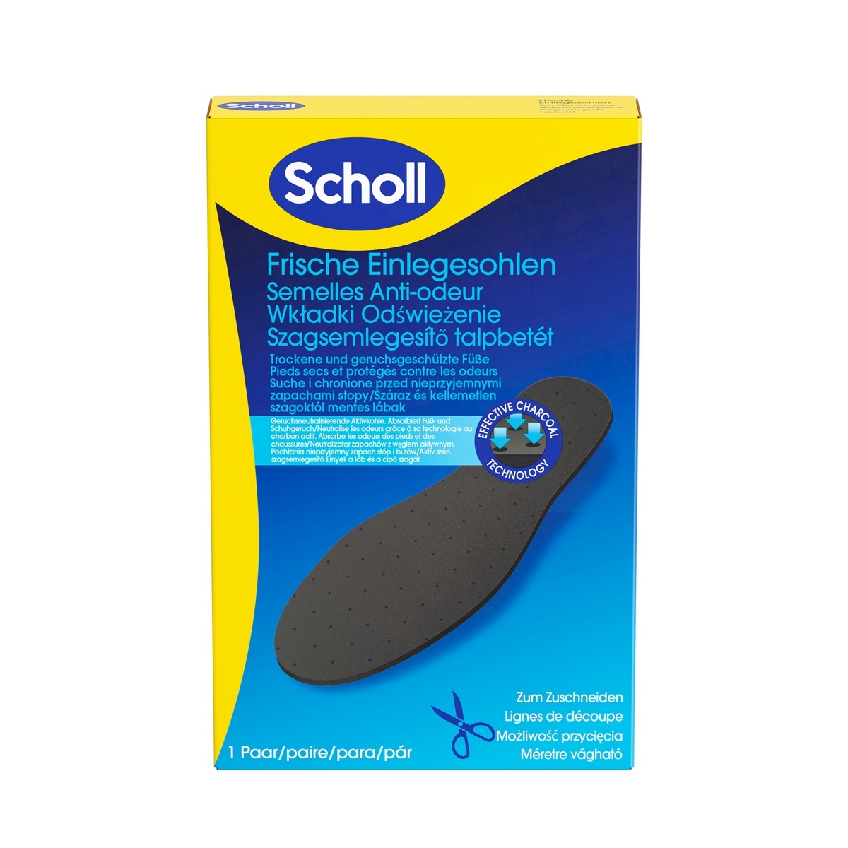 Scholl Vložky do bot proti zápachu nohou Everyday Scholl