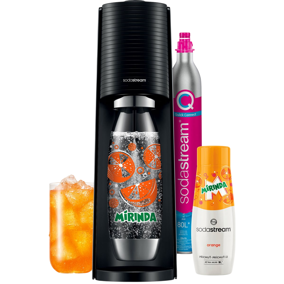 Sodastream Terra Black Mirinda MegaPack CQC Sodastream