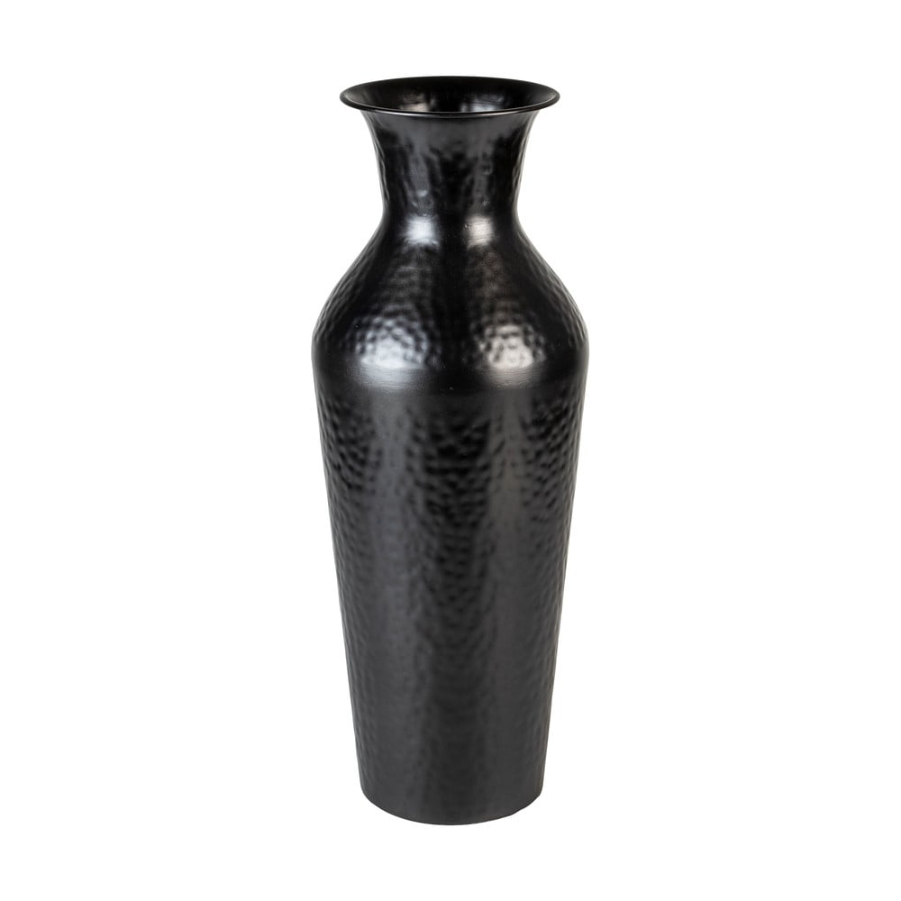 Černá ocelová vysoká váza (výška 49 cm) Dunja – White Label
