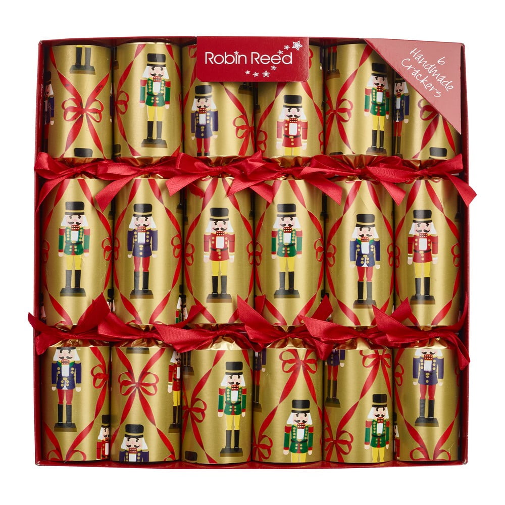 Vánoční crackery v sadě 6 ks Vintage Nutcracker - Robin Reed