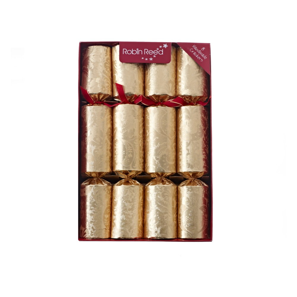 Vánoční crackery v sadě 8 ks Decadence Gold - Robin Reed