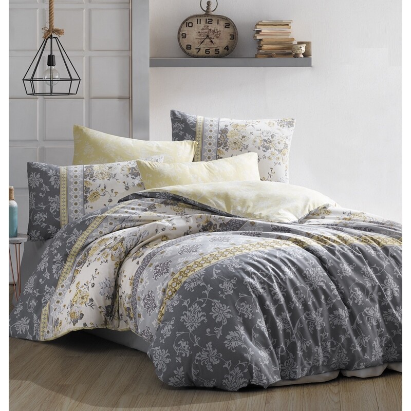 BedTex Bavlněné povlečení Vera šedá