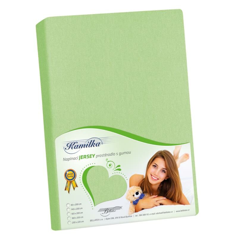 Bellatex Jersey prostěradlo jarní zeleň Bellatex