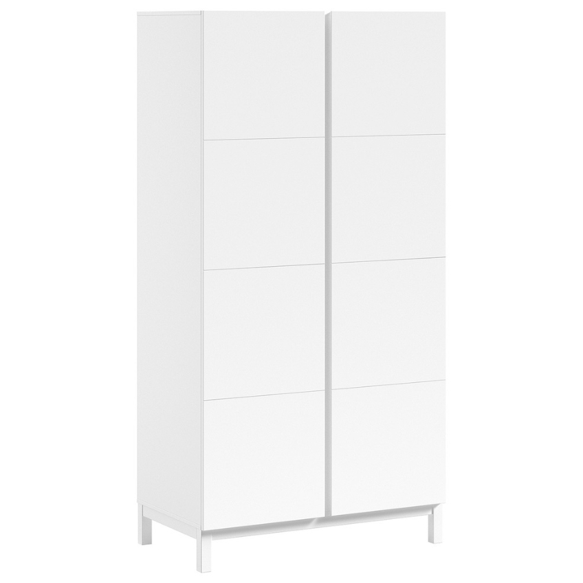 Bílá dřevěná skříň Vipack Eva 196 x 98
