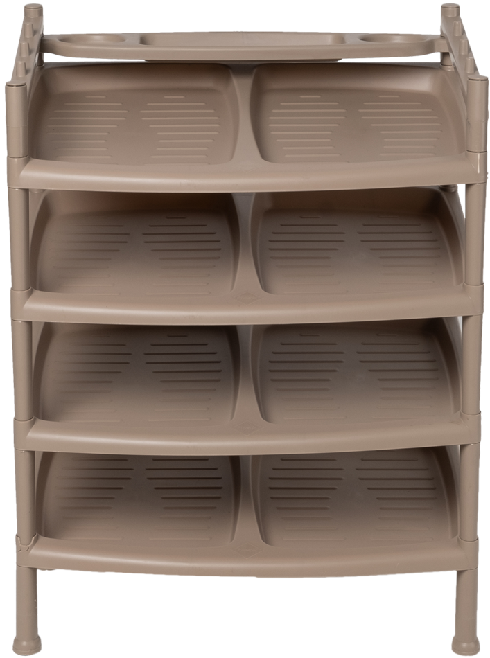 Botník 4 patra Brown 52 x 34 x 67 cm Phoenix