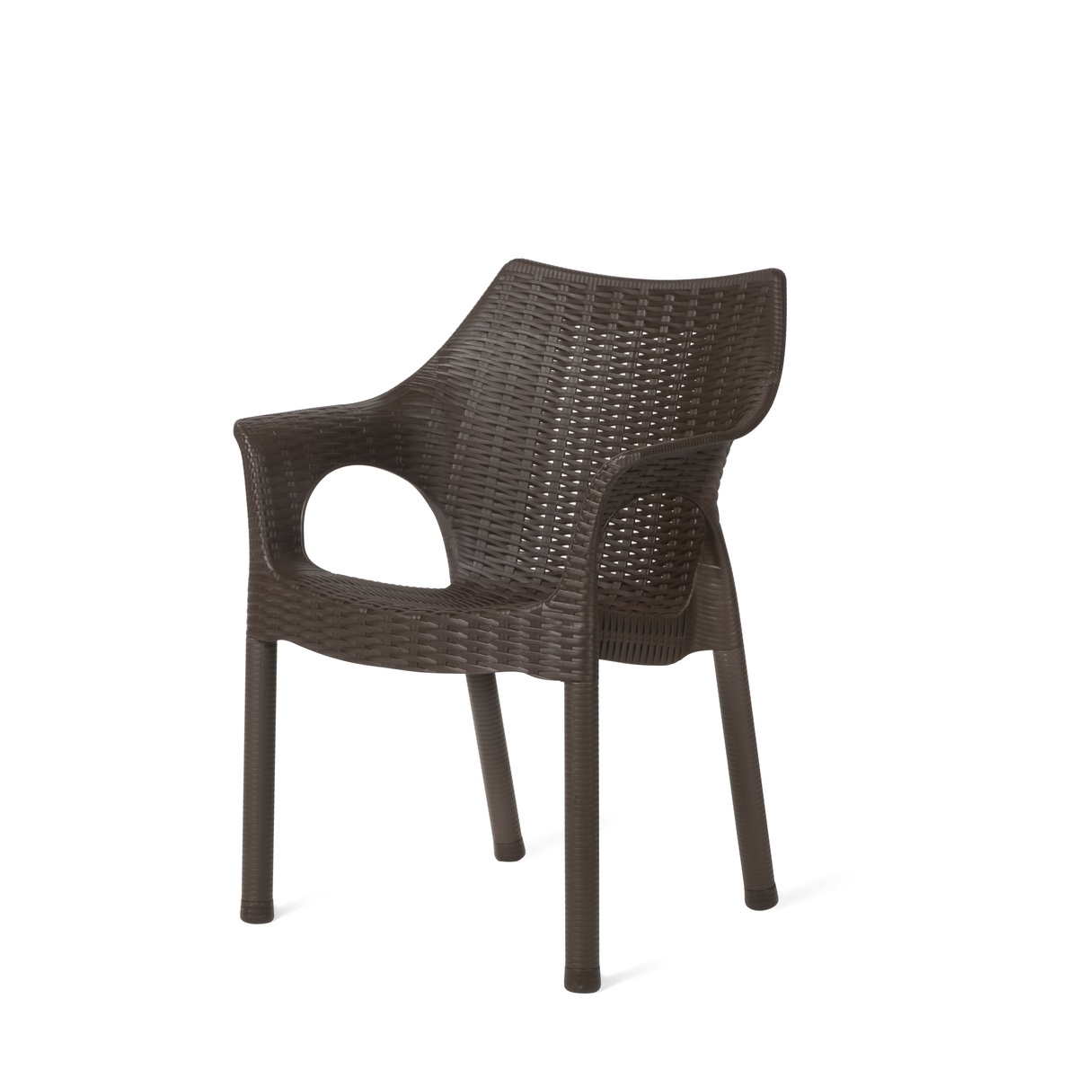 Ratanové křeslo Cambridge Dark Brown 61 x 54 x 80 cm Phoenix