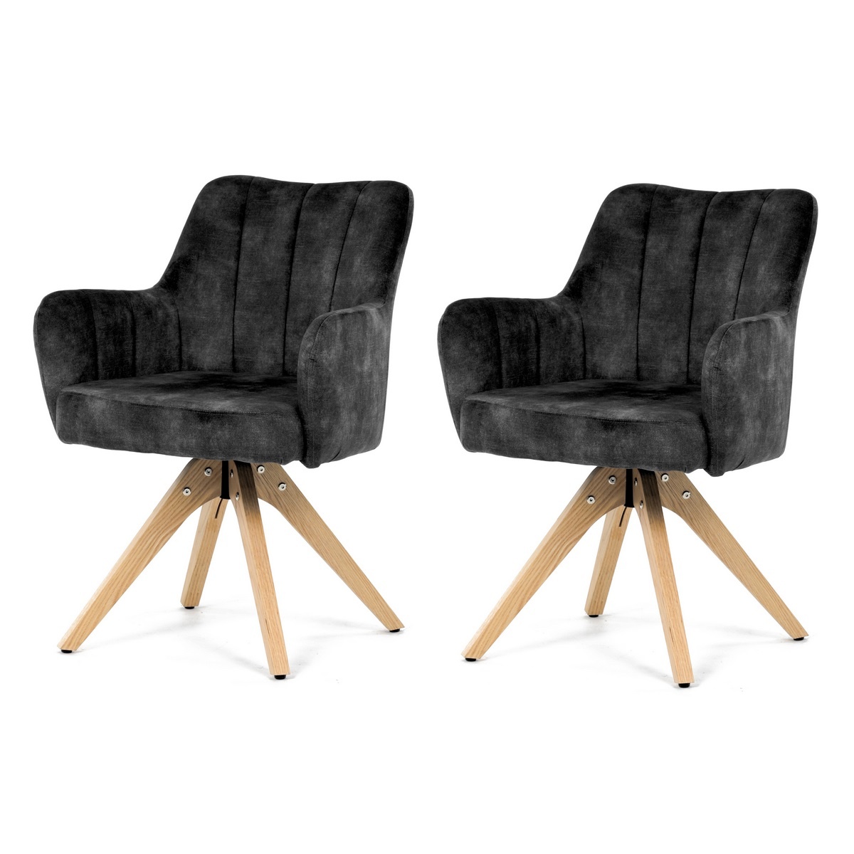 Sada jídelních židlí HC-D7188 BK4