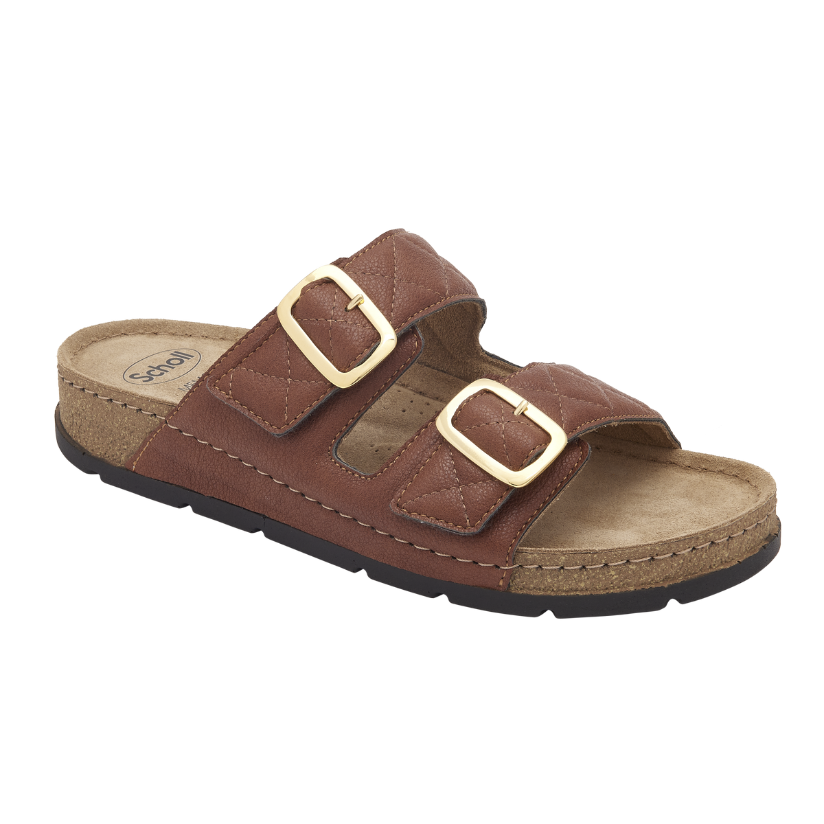 Scholl Pantofle Bora hnědá