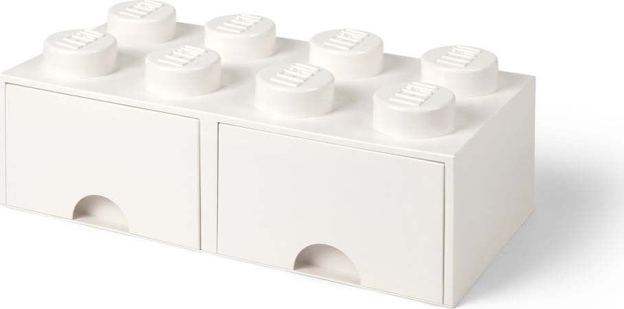 Slonovinově bílý úložný box se dvěma šuplíky LEGO®