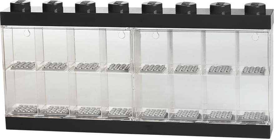 Černá sběratelská skříňka na 16 minifigurek LEGO®