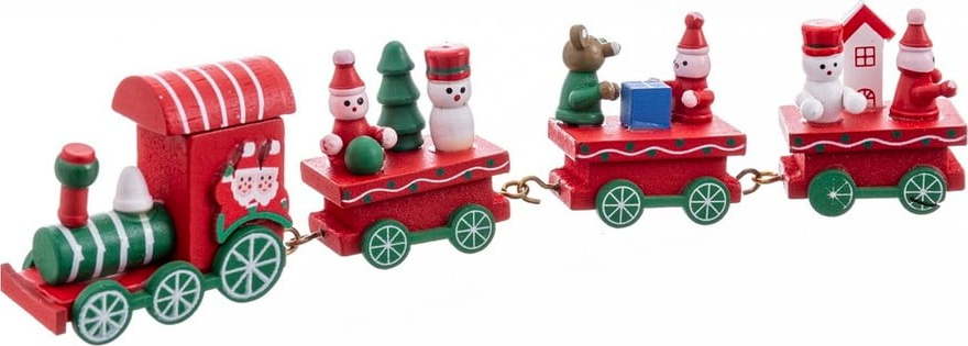 Dřevěná vánoční figurka Train – Casa Selección