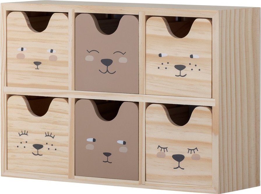 Dřevěný dětský organizér na hračky v přírodní barvě 27x8x18 cm Calle – Bloomingville Mini