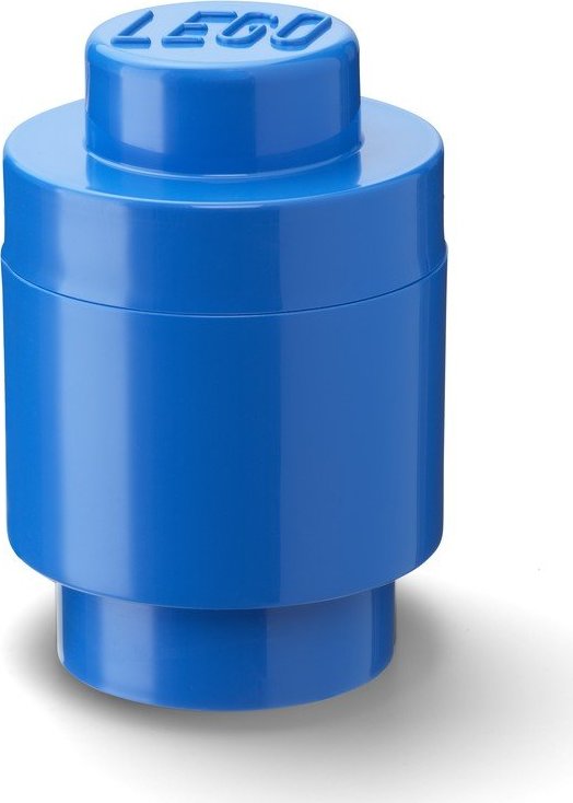 Modrý úložný kulatý box LEGO®