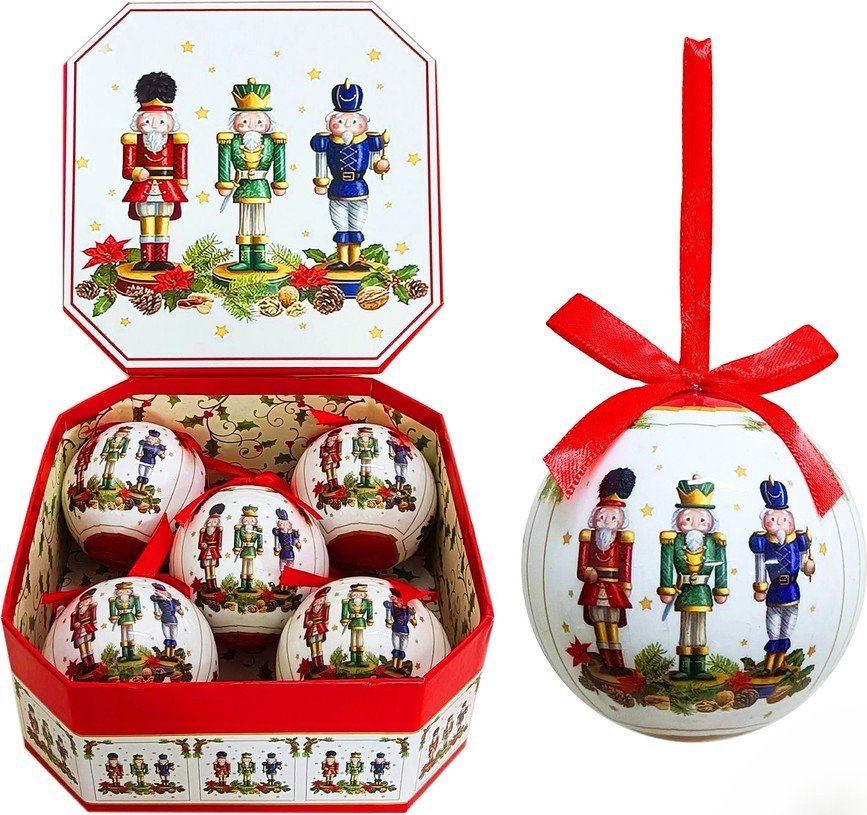 Papírové vánoční koule v sadě 5 ks ø 7