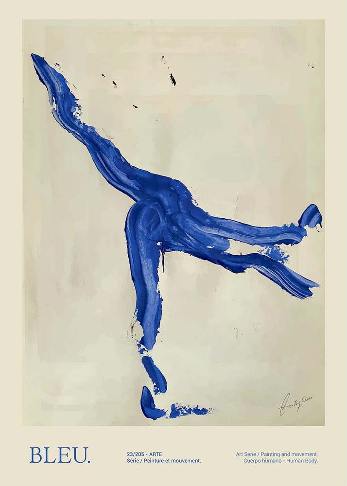 Plakát 50x70 cm Bleu – The Poster Club