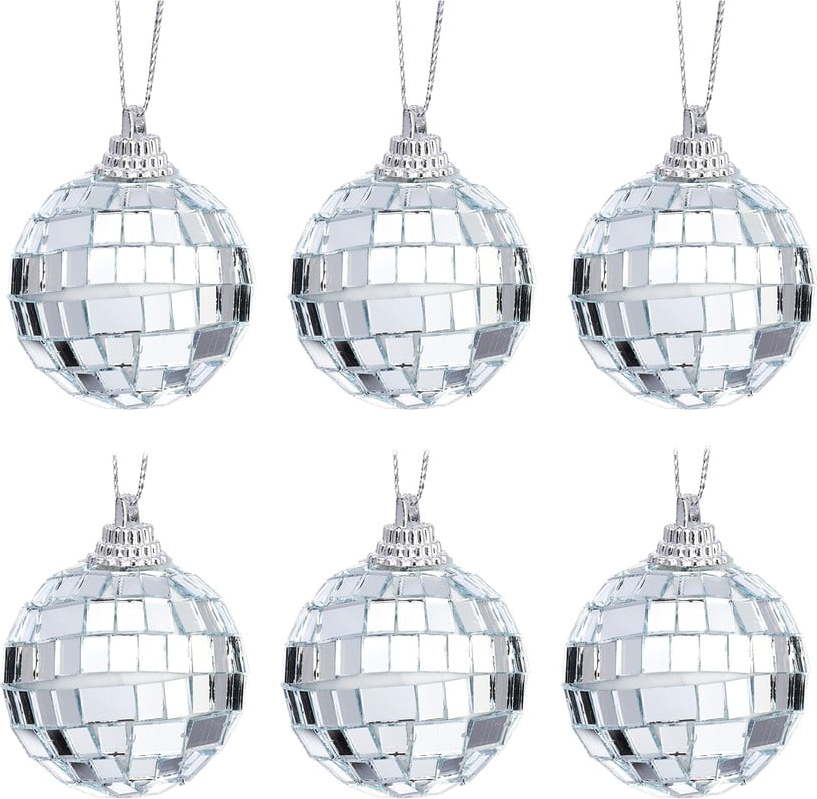 Plastové vánoční koule v sadě 6 ks ø 4 cm Mirror Ball Mini – Sass & Belle