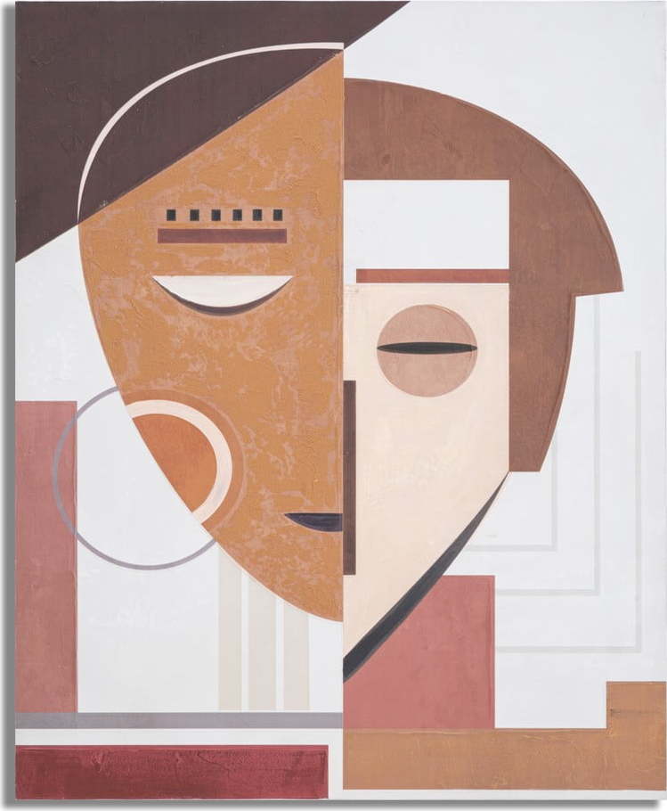 Ručně malovaný obraz 80x100 cm Ethnic Face - Mauro Ferretti