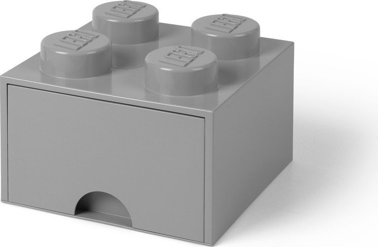 Šedý úložný box čtverec LEGO®