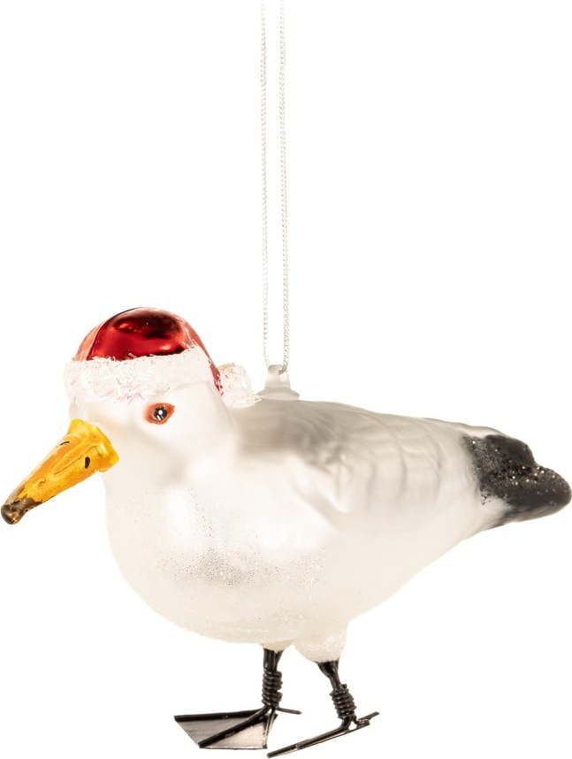Skleněná ručně vyrobená vánoční ozdoba 7