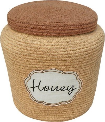 Světle hnědý látkový dětský koš na hračky ø 28x27 cm Honey Pot – Lorena Canals