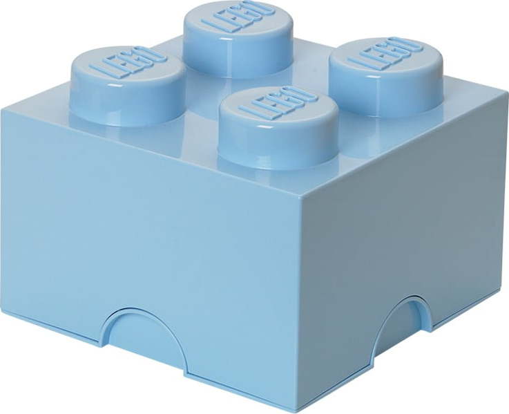 Světle modrý úložný box čtverec LEGO®