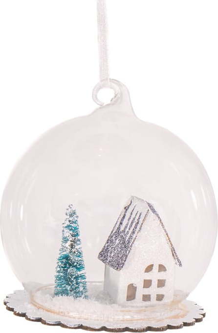 Vánoční koule ø 8 cm Snowy House – Sass & Belle