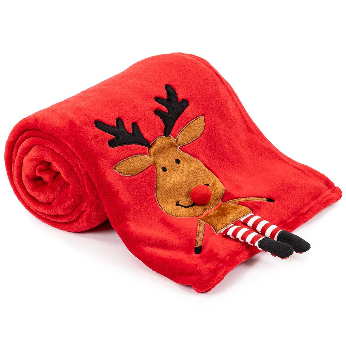 4Home Vánoční deka Happy Reindeer